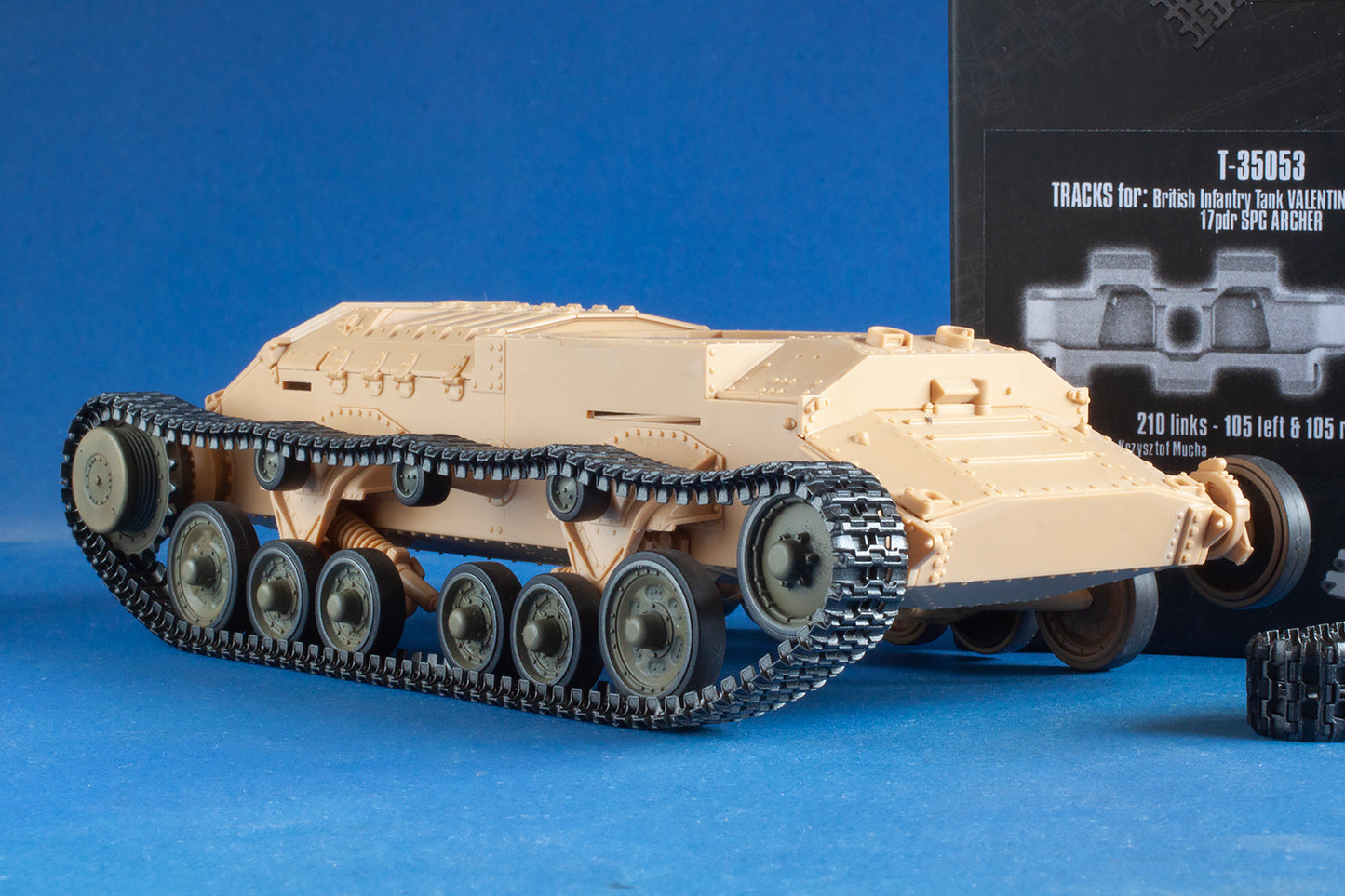 1/35 QuickTracks T-35053 Tracks for British Infantry Tank Valentine; 25pdr SP Bishop; 17pdr SPG Archer