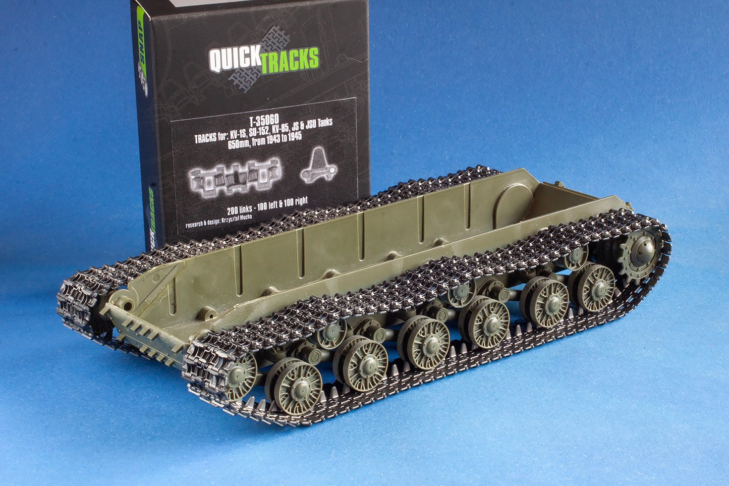 1/35 QuickTracks T-35060 Tracks for KV-1S; SU-152; KV-85; JS & JSU Tanks - 650mm; 1943-1945 prod.