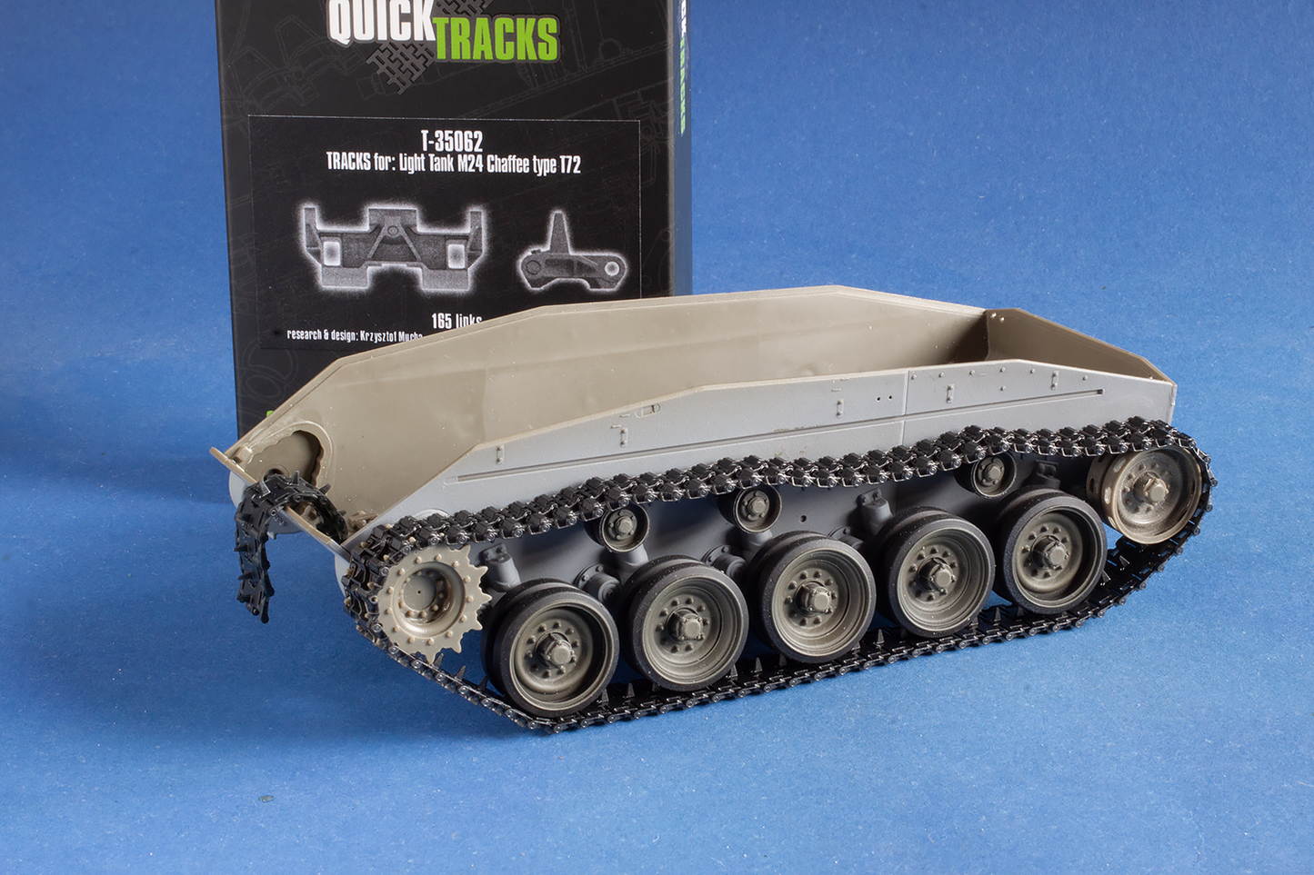 1/35 QuickTracks T-35062 Tracks for Light Tank M24 Chaffee, Type T72