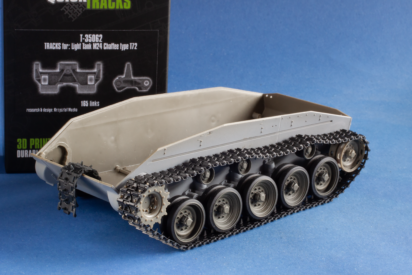 1/35 QuickTracks T-35062 Tracks for Light Tank M24 Chaffee, Type T72