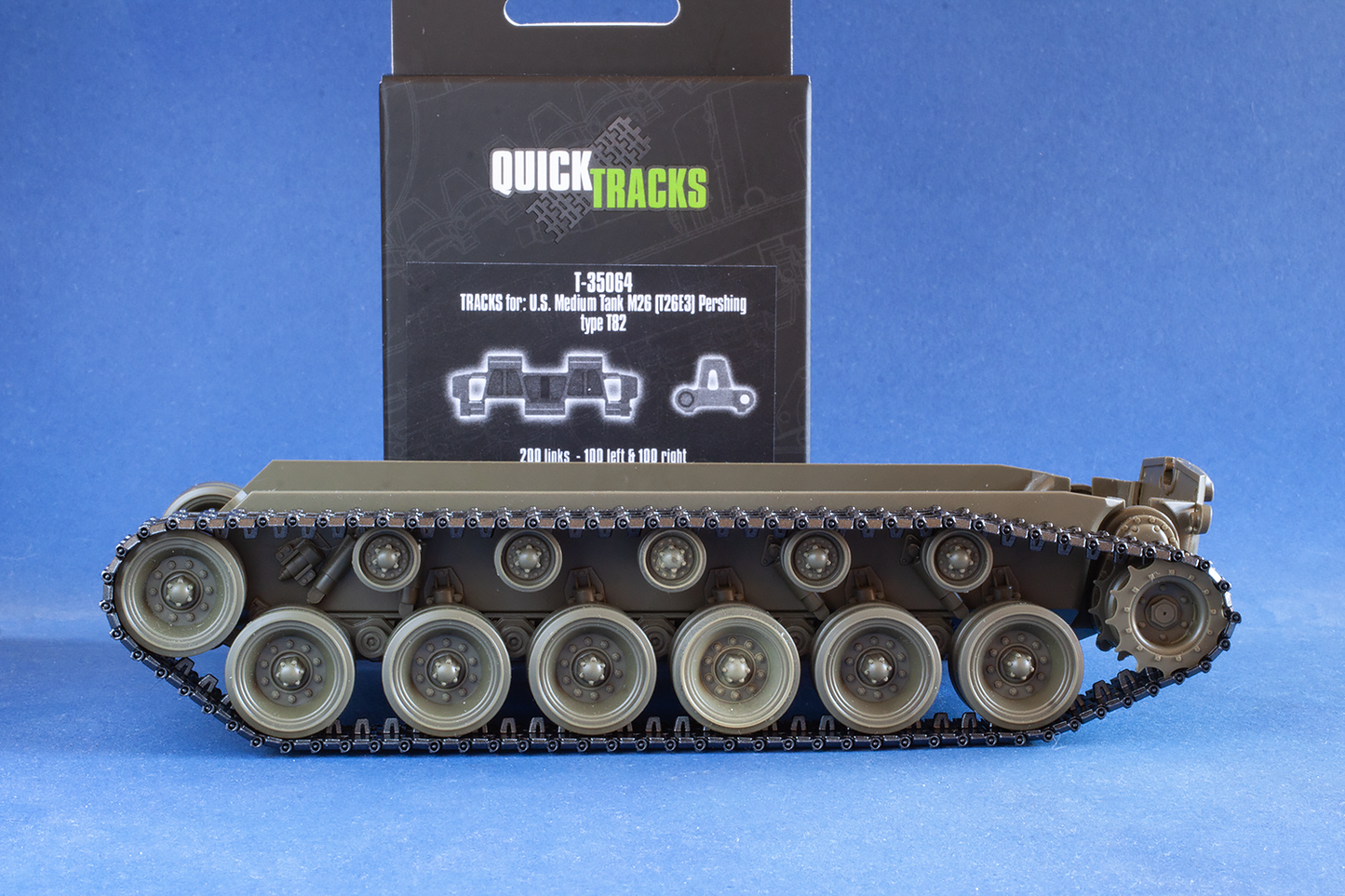 1/35 QuickTracks T-35064 Tracks for US Medium Tank M26 (T26E3) Pershing; Type T82