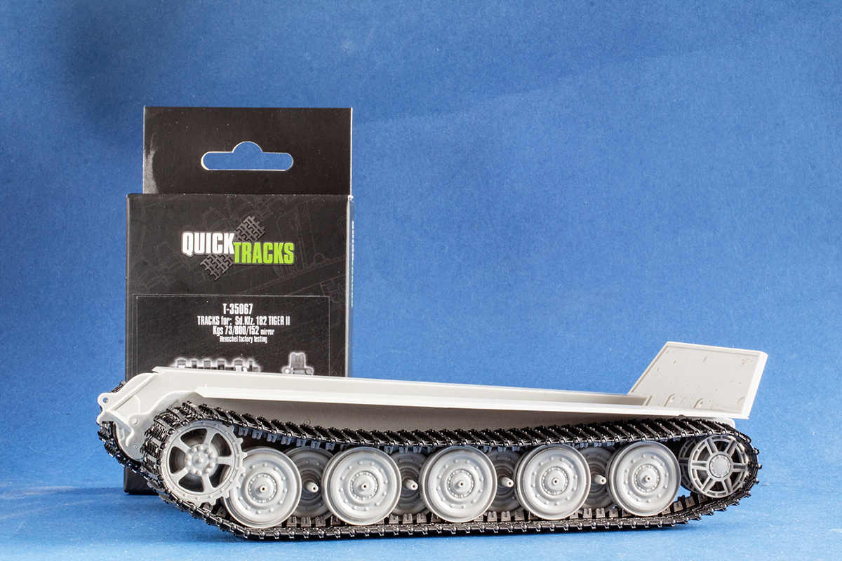 1/35 QuickTracks T-35067 Tracks for Sd.Kfz. 182 Tiger II / King Tiger - Henschel factory testing; mirrored