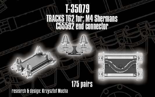 1/35 QuickTracks T-35079 T62 type Tracks for M4 Sherman