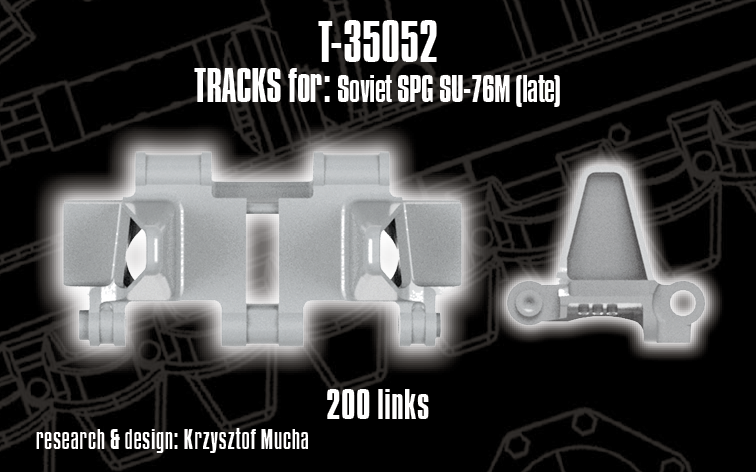 1/35 QuickTracks T-35052 Tracks for Soviet SPG SU-76M (late)