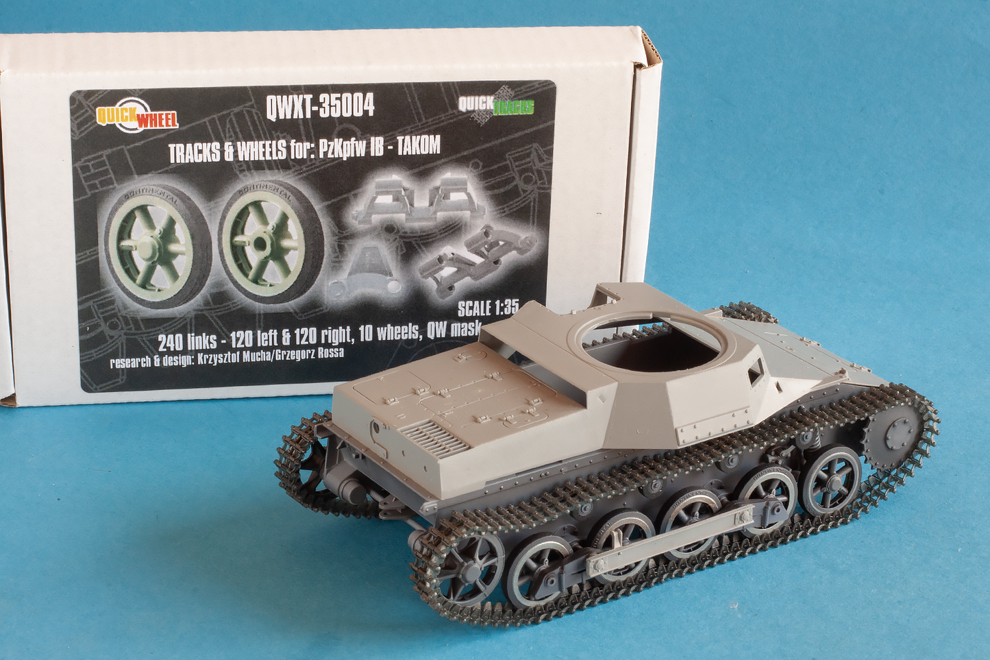 1/35 QuickWheel QWXT-35004 Tracks & Wheels for Pz.Kpfw. I B - Takom