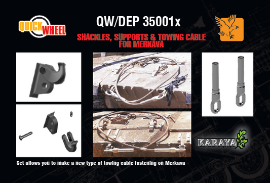 1/35 QW/DEP-35001X IDF Merkava Shackles, supports & Towing cable