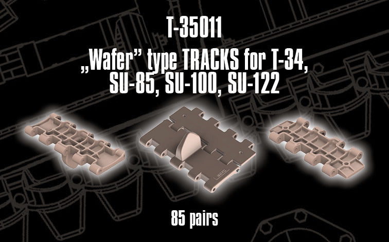 1/35 QuickTracks T-35011 "Wafer" Tracks for T-34; SU-85; SU-100; SU-122