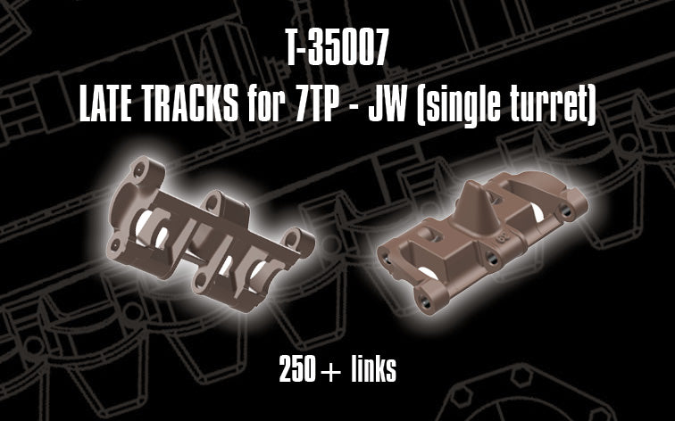 1/35 QuickTracks T-35007 Late Tracks for 7TP - JW (single turret)