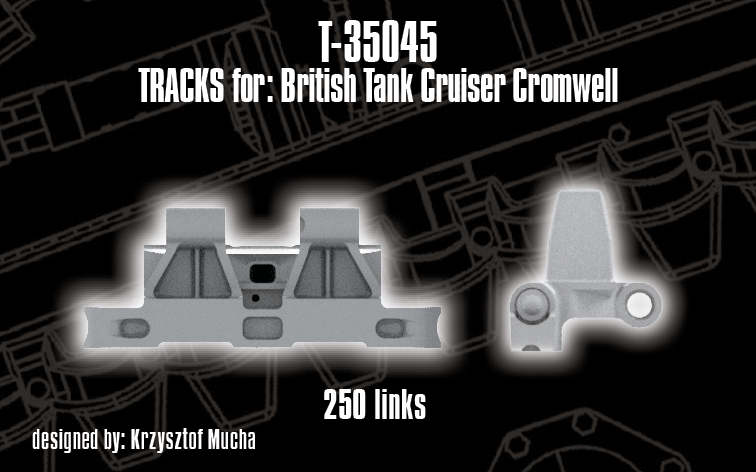 1/35 QuickTracks T-35045 Tracks for British Tank Cruiser Cromwell