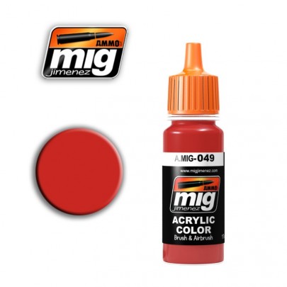 A.MIG-049 RED - AMMO Acrylic colors - AMMO of Mig