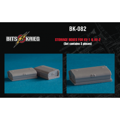 1/35 BitsKrieg BK-082 Stowage Boxes for KV-1 & KV-2 (3 pcs)