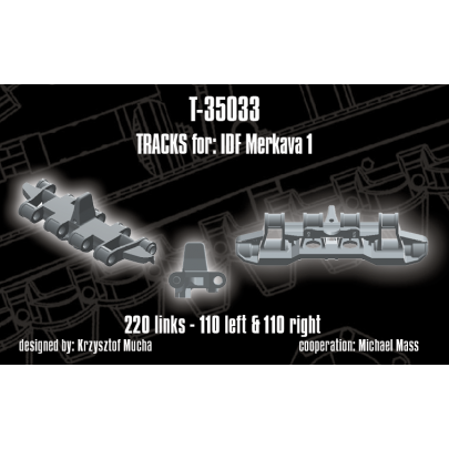 1/35 QuickTracks T-35033 Tracks for IDF Merkava Mk I