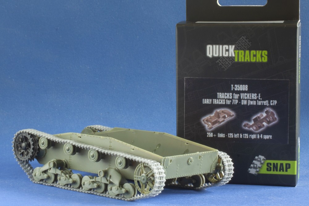 1/35 QuickTracks T-35008 Tracks for Vickers-E, Early tracks for