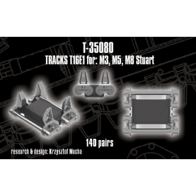 1/35 QuickTracks T-35080 T16E1 tracks for M3, M5 M8 Stuart