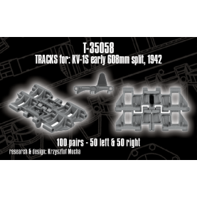 1/35 QuickTracks T-35058 Tracks for KV-1S early 608mm split, 1942