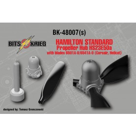 1/48 BitsKrieg BK48007S Hamilton Standard Propeller Hub HS23E50a with blades 6501A-0/6541A-0 (Corsair, Hellcat)