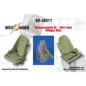 1/48 BitsKrieg BK48011S Messerschmitt Bf - 109 E Seat (for Wingsy kits)