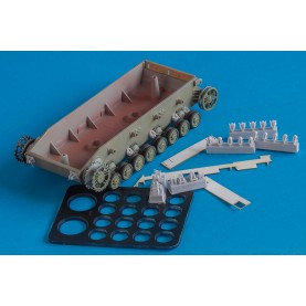 1/48 BitsKrieg/Quickwheel BK/QW-4801 Limited Editions - 3 Types of bump stops + 2 types of towing brackets (early & late type) with Quickwheel mask