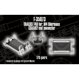 1/35 QuickTracks T-35073 T48 tracks for M4 Sherman; C55592 end connector