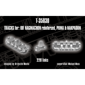 1/35 QuickTracks T-35030 Tracks for IDF Nagmachon (reinforced), Puma, Nakpadon