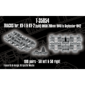 1/35 QuickTracks T-35054 Tracks for KV-1 & KV-2 (Split) OMSH 700mm - 1940 to September 1942